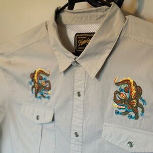 Howler Bros Gaucho Snapshirt Swan Valley Monsters XXL/2XL
